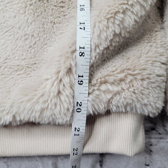 Athleta Ritual Jacket In Abalone Grey Beige Hooded Cropped Full Zip Size S - Picture 11 of 13